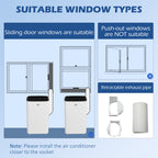 14000 BTU Mobile Air Conditioner for Room up to 35m², Smart Home WiFi Compatible, with Dehumidifier, Fan, 24H Timer