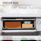 91L Small Fridge with Chiller Box Under Counter Fridge with Reversible Door, Good Housekeeping Institute Approved, White