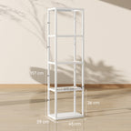 Four-Shelf Floor Lamp - White