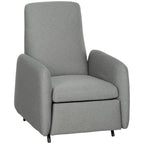 HOMCOM 150° Manually Reclining Chair, with Footrest - Grey