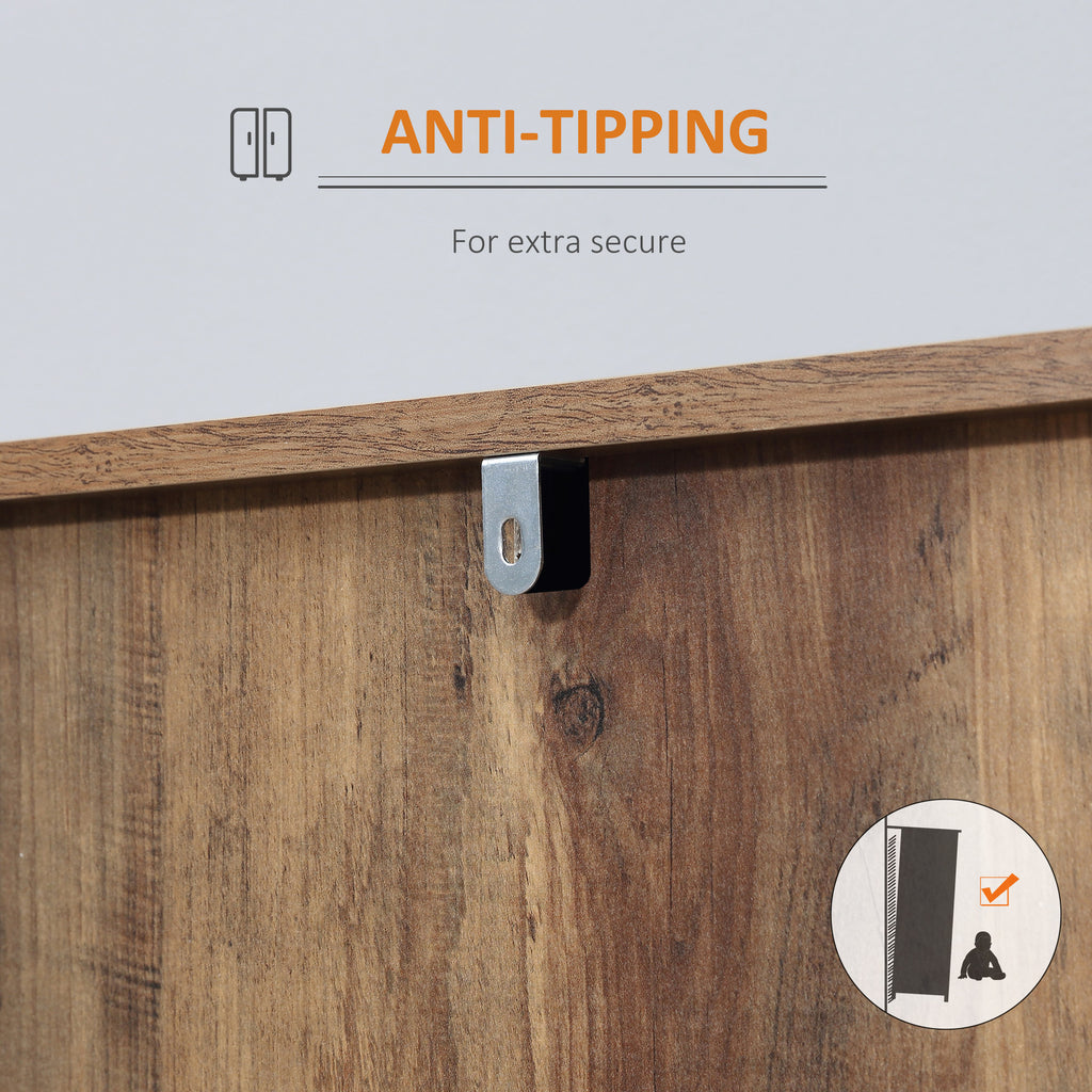 Modern Mango Wood-Effect Sideboard