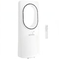Bladeless Tower Fan for Bedroom, 36dB Standing Cooling Fan with Oscillating, 3 Speeds, 3 Modes, 15H Timer, White