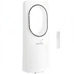 Bladeless Tower Fan for Bedroom, 36dB Standing Cooling Fan with Oscillating, 3 Speeds, 3 Modes, 15H Timer, White