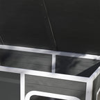 PawHut Wooden Outdoor Dog House, with Asphalt Openable Top, Removable Floor, Clear Front Panel, Curtain, 103 x 77 x 83cm