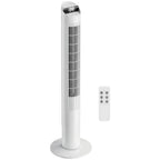 Tower Fan with WiFi App Control Standing Floor Cooling Fan Remote Control 101.8 cm White