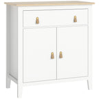 HOMCOM Farmhouse Style Sideboard - White