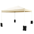 Outsunny 15 kg Heavy Duty Gazebo Weight Sand Bags, 4 pcs Leg Weights Marquee Tent Canopy Base for Trampoline Pop Up Gazebo Tent
