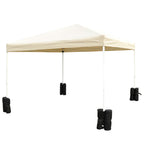 Outsunny 15 kg Heavy Duty Gazebo Weight Sand Bags, 4 pcs Leg Weights Marquee Tent Canopy Base for Trampoline Pop Up Gazebo Tent