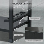 Outsunny Multi-Feature BBQ Grill Table, with Stainless Steel Top - Black