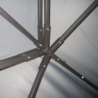 Outsunny 3 x 4m Aluminium Garden Gazebo, Marquee Canopy Shelter Pavilion Party Tent with Nets and Curtains for Garden and Deck, Dark Grey