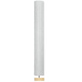 Floor Lamp for Living Room, 47" Modern Standing Lamp with Linen Shade, Wooden Base, Grey