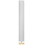 Floor Lamp for Living Room, 47" Modern Standing Lamp with Linen Shade, Wooden Base, Grey