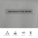 Outsunny 4 Pack Replacement Gazebo Curtains Privacy Panel for Most 3 x 4m Gazebo Canopy Pavillion Outdoor Shelter Sidewalls Accessories Light Grey