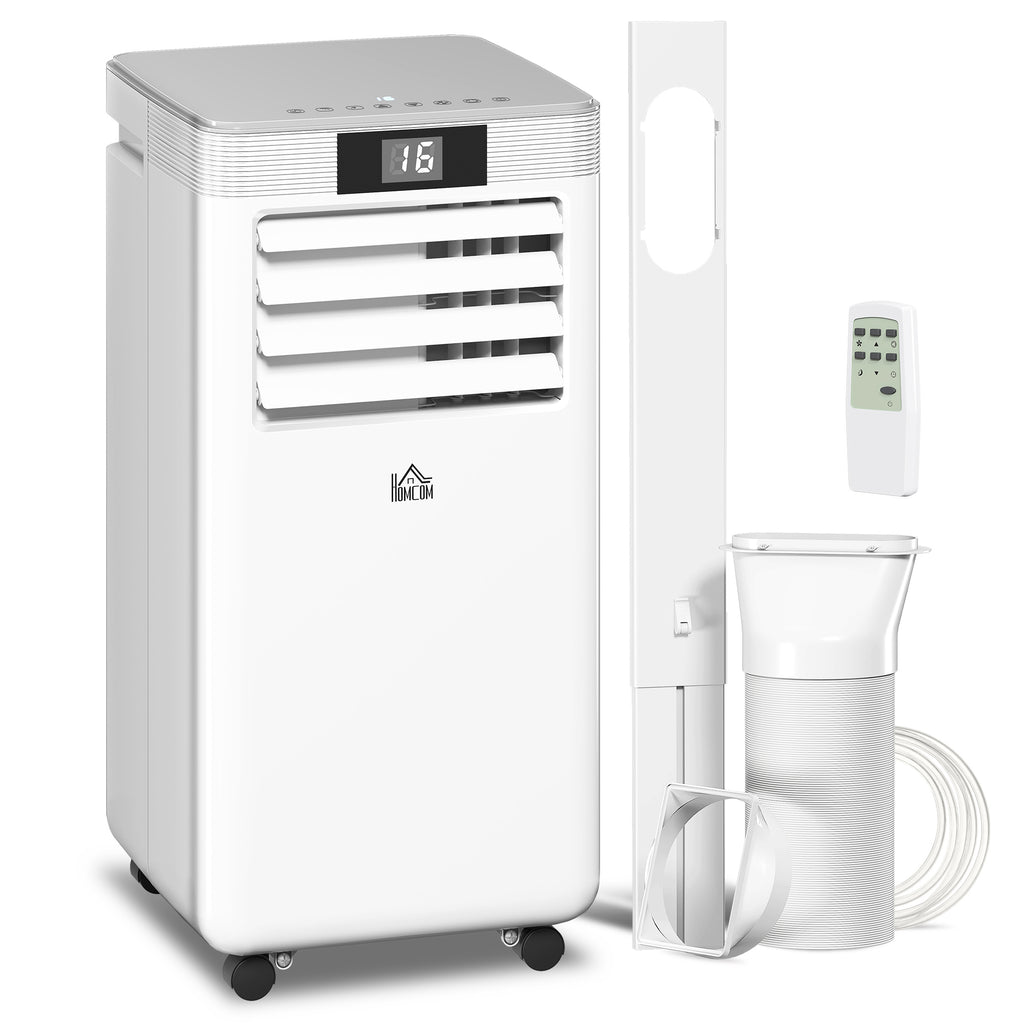 7000 BTU Air Conditioning Unit, 3-in-1 Portable Air Conditioner, Dehumidifier, Cooling Fan with Remote Control, LED Display, 2 Speeds, 24H Timer, Window Venting Kit, 15m²