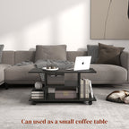 Modern TV Cabinet Stand Storage Shelves Table Mobile Bedroom Furniture Bookshelf Bookcase Black