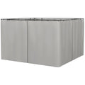 Outsunny Set of Four 3 x 3m Gazebo Replacement Walls - Light Grey
