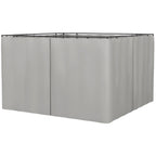 Outsunny Set of Four 3 x 3m Gazebo Replacement Walls - Light Grey