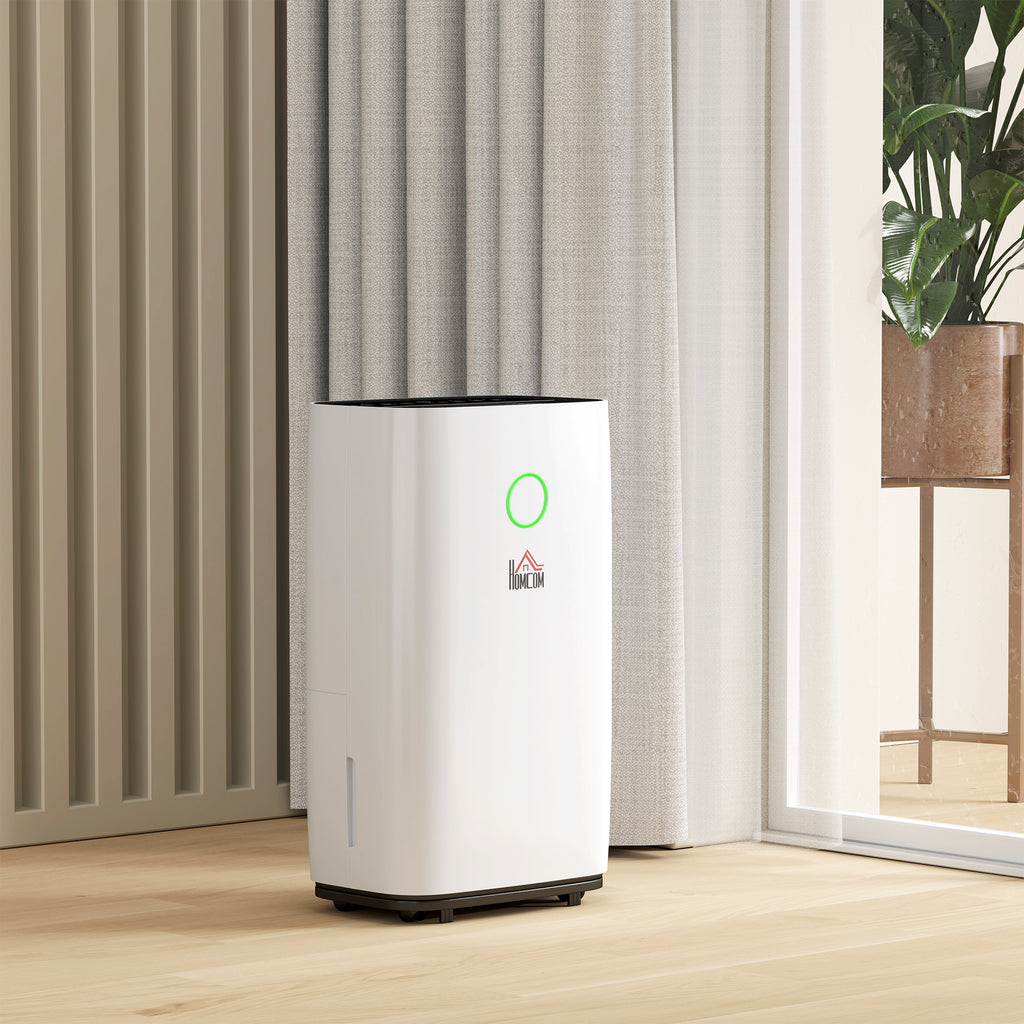 20L/Day Portable Dehumidifier for Home, with LED Screen, Sleep Mode, 24H Timer, 4L Water Tank, Electric Air Dehumidifier for Damp Laundry Bedroom Basement