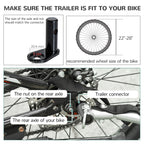 PawHut Steel Dog Bike Trailer Pet Cart Carrier for Bicycle Kit Water Resistant with Hitch Coupler Travel Black and Red
