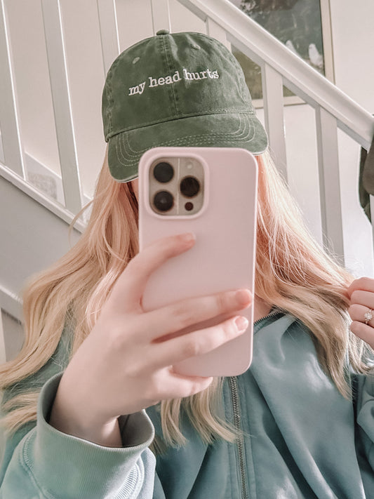 My Head Hurts embroidered baseball cap