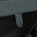 HOMCOM 'L' Shape Modular Storage Sofa - Dark Grey