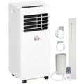 7000 BTU Air Conditioning Unit, 3-in-1 Portable Air Conditioner, Dehumidifier, Cooling Fan with 2 Speeds, 24H Timer, Remote Control, Digital Display, Window Venting Kit, 26m²