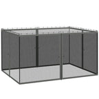 Outsunny 352 x 207cm Universal Replacement Mesh Sidewall Netting for Patio Gazebos and Canopy Tents, (Sidewall Only) Dark Grey