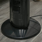 Anion Tower Fan for Bedroom, 42 inch, 6 m/s Powerful Velocity, Standing Floor Fan with 60° Oscillating, 3 Modes, 3 Speeds, 8 Hour Timer, LED Display, Remote Control, Black