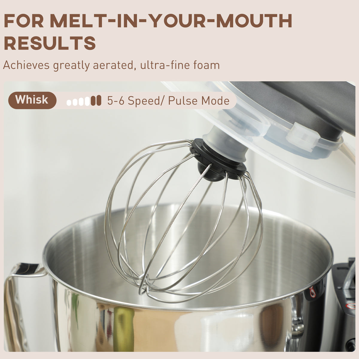 1300W Kitchen Stand Mixer, with Accessories - Silver