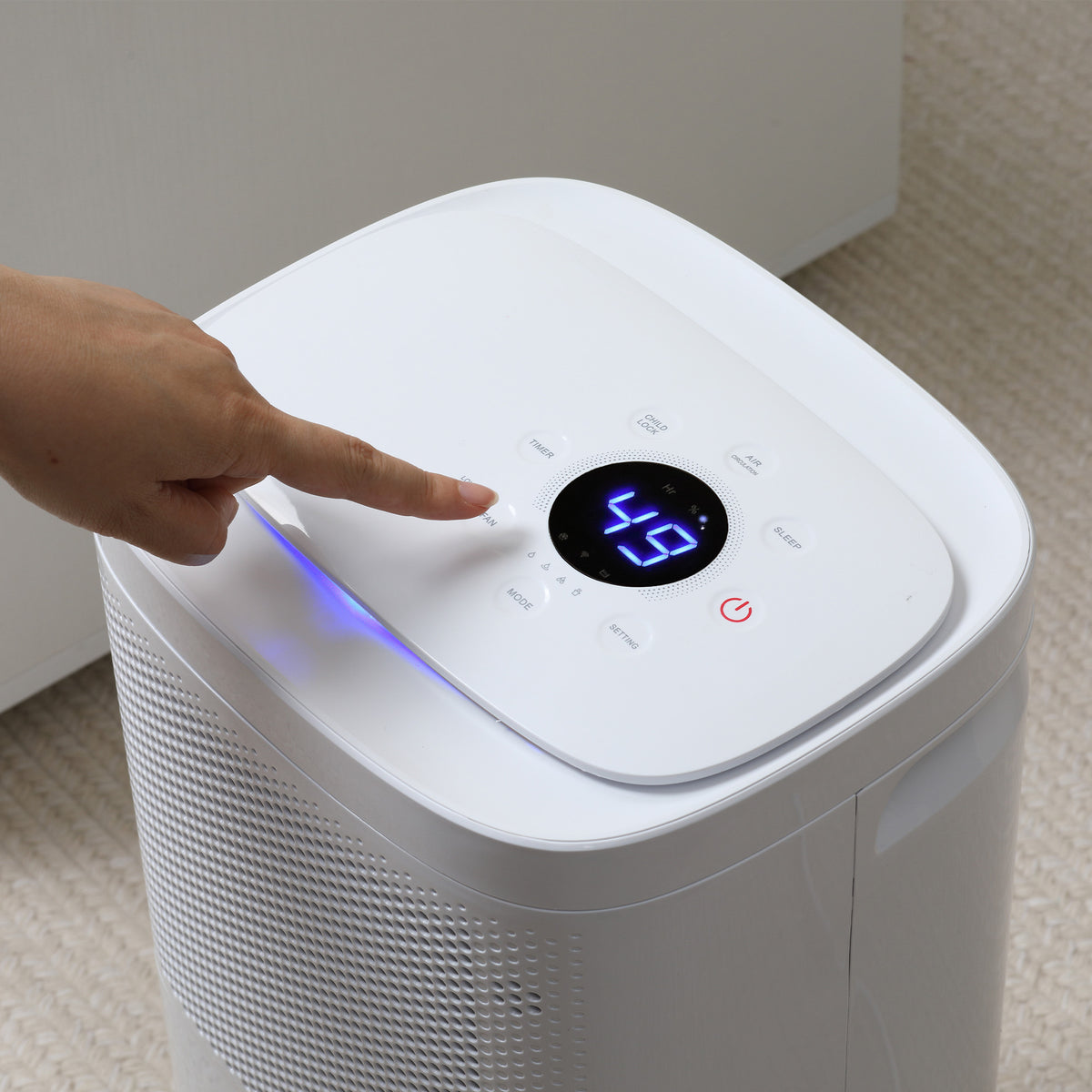 10L/Day 2200ML Portable Quiet Dehumidifier with WiFi Smart App Control, Electric Moisture Air Dehumidifier for Home Laundry Basement