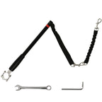 PawHut Dog Lead for Bicycle, Dog Leash for Cycling, Training, Jogging, Black