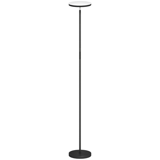 RGB Uplighter Floor Lamp, Tall Dimmable Standing Lamp with Remote & Touch Control, 350° Rotatable Head for Living Room Bedroom, 2700K-6000K Colour Temperatures, Black