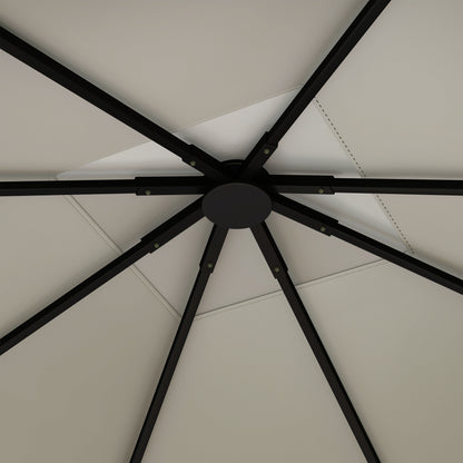 Outsunny 3 x 3(m) Gazebo Canopy Replacement, for 01-0867 - Light Grey