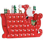 Homcom Advent Calendar, Christmas Countdown Calendar with 24 Drawers