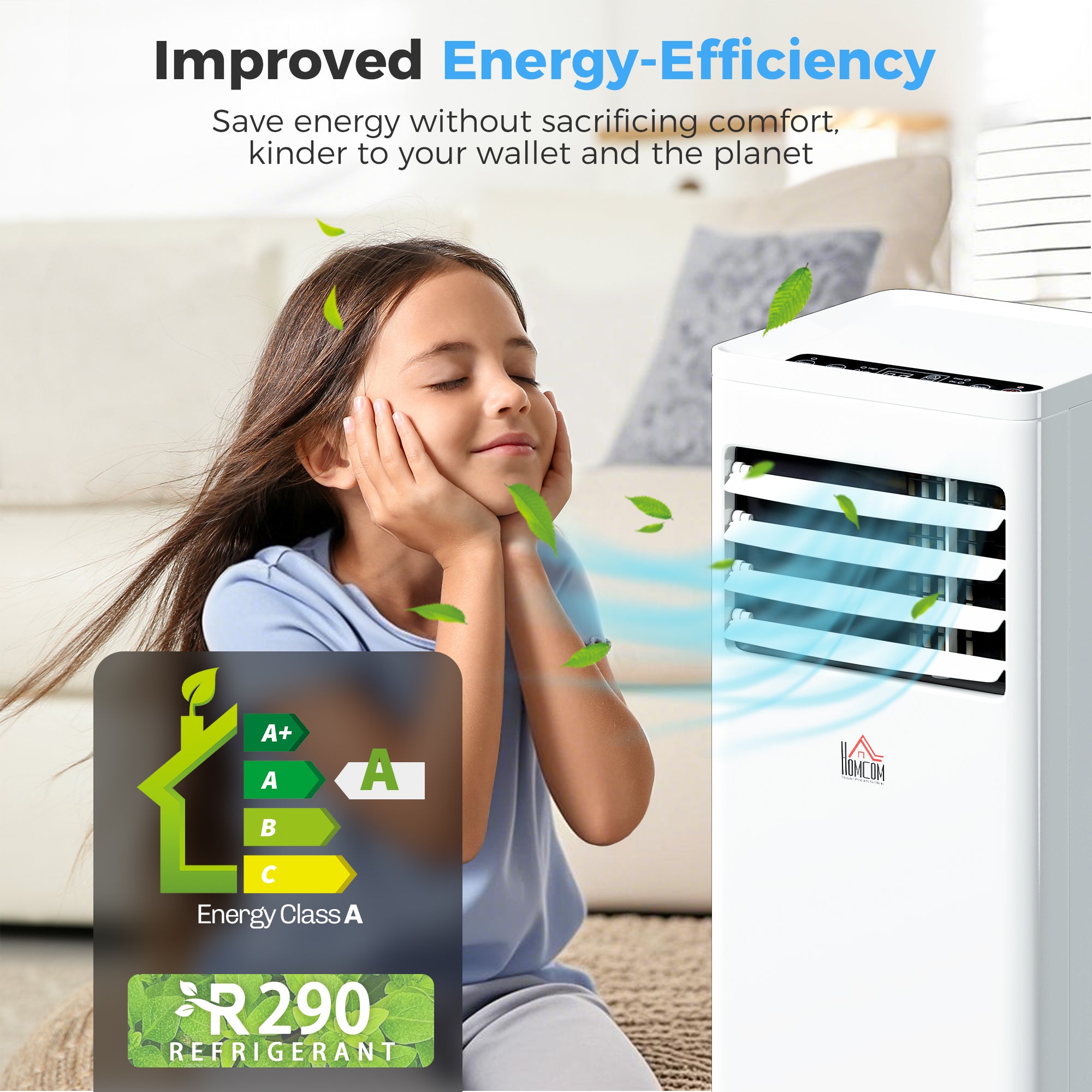 Portable Air Conditioner 9000 BTU, Air Conditioning Unit with Digital Display for Room up to 28?