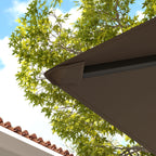 Outsunny 3 x 3(m) Gazebo Canopy Replacement Cover, Garden Gazebo Roof Replacement with Drain Holes, Water-resistant Plastic Coating, 370g/?, UPF30+, TOP COVER ONLY, Brown