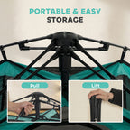 PawHut Cat Tent, 3-Tier Portable Pet Tent for Indoor Outdoor, Cat House with Multi-Door, Carry Bag, Breathable Mesh