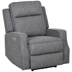 HOMCOM 150° Electric Reclining Chair, with USB port and Footrest - Charcoal Grey
