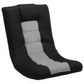 HOMCOM Floor Chair, Folding Floor Sofa with Adjustable Backrest, Wide Seat, Swivel Base, Black