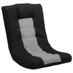 HOMCOM Floor Chair, Folding Floor Sofa with Adjustable Backrest, Wide Seat, Swivel Base, Black