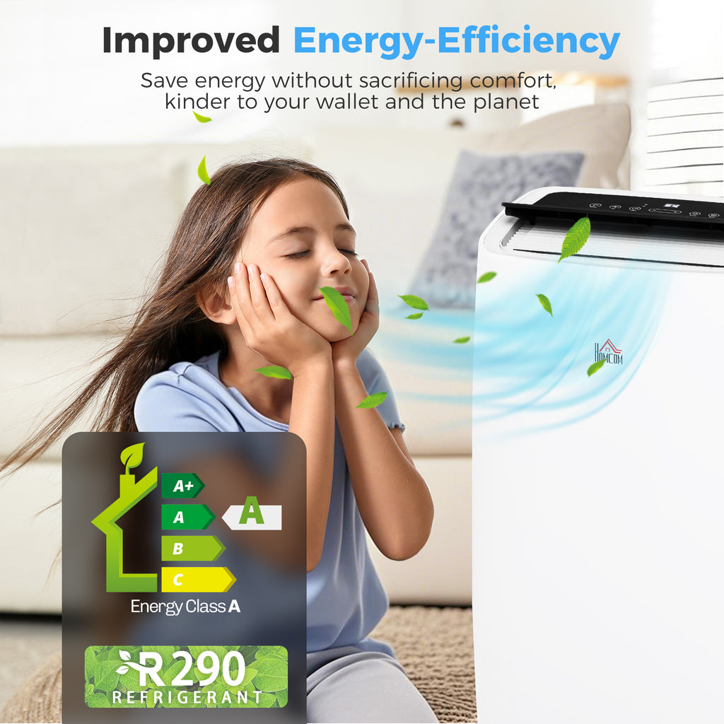 Portable Air Conditioner 12000 BTU BTU, 4-in-1 Air Conditioning Unit, Dehumidifier, Cooling, Fan, Child Lock, 40m²
