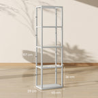 Four-Shelf Floor Lamp - Grey