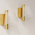 Led Wall Lamp 2 Pack, 5W Modern Indoor Starry Wall Light, Colour Temperature Adjustable 3000K/4000K/6500K, for Bedroom, Living Room, Hallway, Stairs, Gold Tone