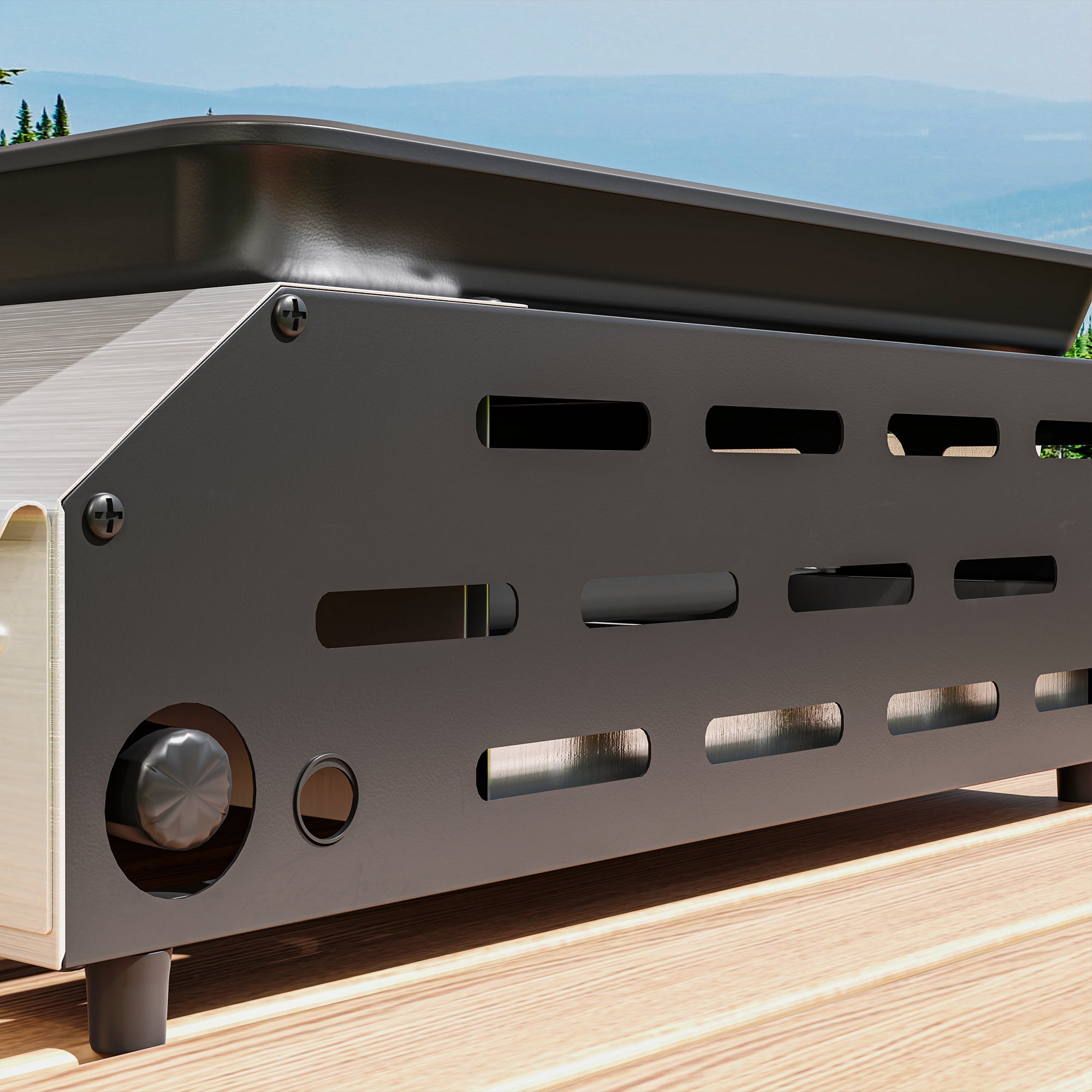 Outsunny Four Burner Portable Gas Grill