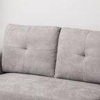 HOMCOM 3 Seater Sofa Bed, Pull Out Sofa Bed with Storage for Living Room, Light Grey