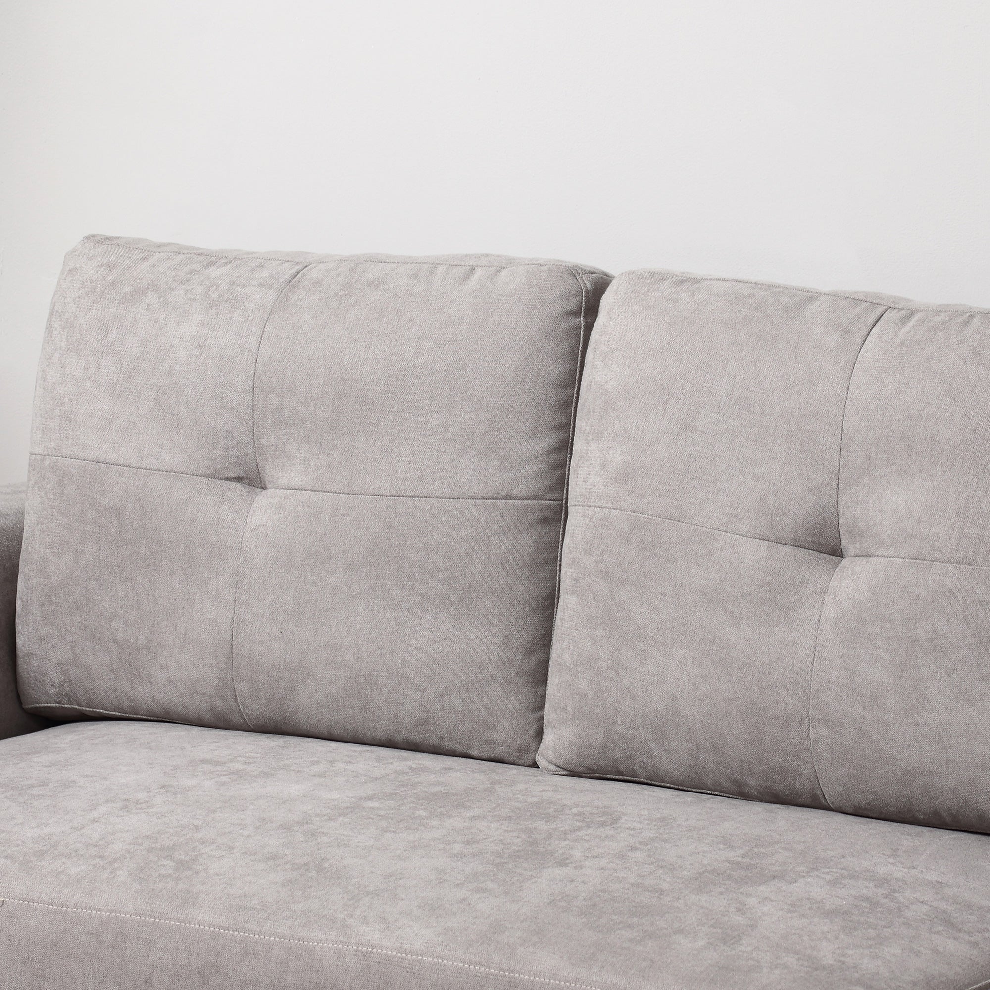HOMCOM 3 Seater Sofa Bed, Pull Out Sofa Bed with Storage for Living Room, Light Grey