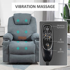 HOMCOM Power Lift Recliner Chair with Pocket Spring, Electric Lift Chair with Wide Backrest, Grey