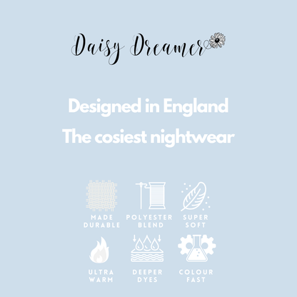 Women's Cosy Sloth Teddy Fleece Pyjama Set Plush Warm Nightwear with Adorable Design Perfect Gift by Daisy Dreamer