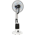 Pedestal Fan with Water Mist Spray 3 Speeds 2.8L Water Tank, White