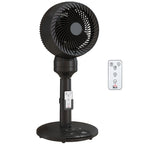 Air Circulator Fan Pedestal Cooling Fan with 3 Speed 3 Mode and Remote Control, 9 Inch, Black